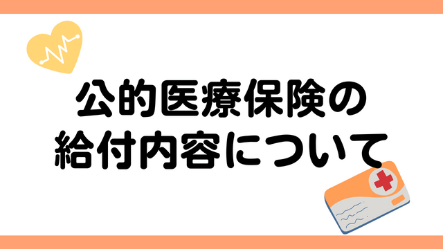 公的医療保険の給付内容について